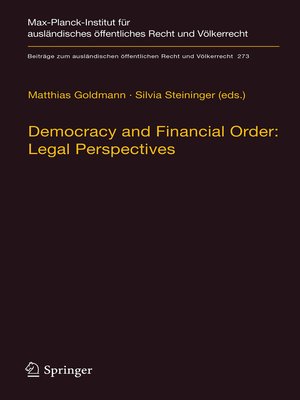 cover image of Democracy and Financial Order